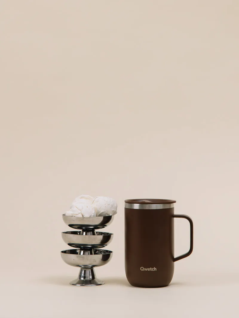Mug Tisanière isotherme - Matt Chocolat