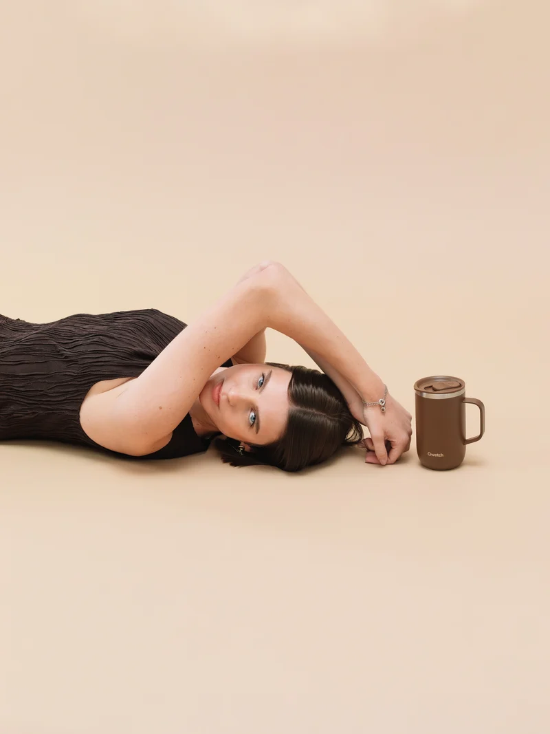 Mug Tisanière isotherme - Matt Chocolat