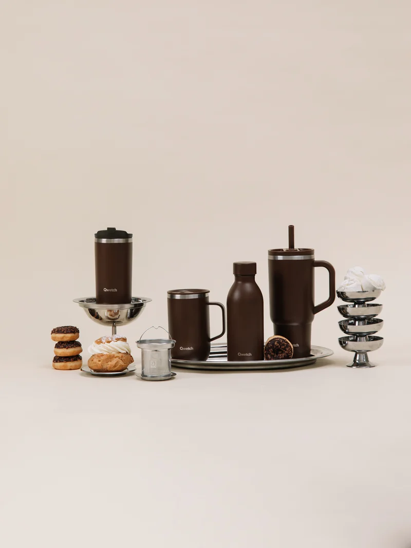 Mug Tisanière isotherme - Matt Chocolat