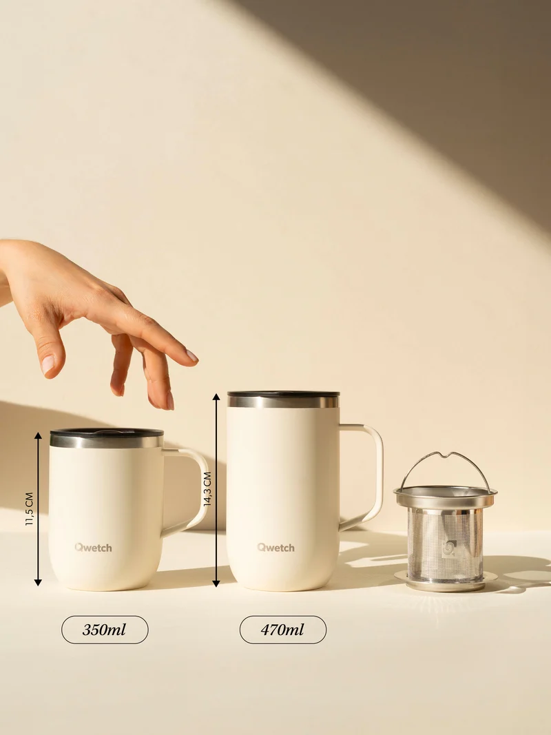 Mug Tisanière isotherme - Pastel Bleu