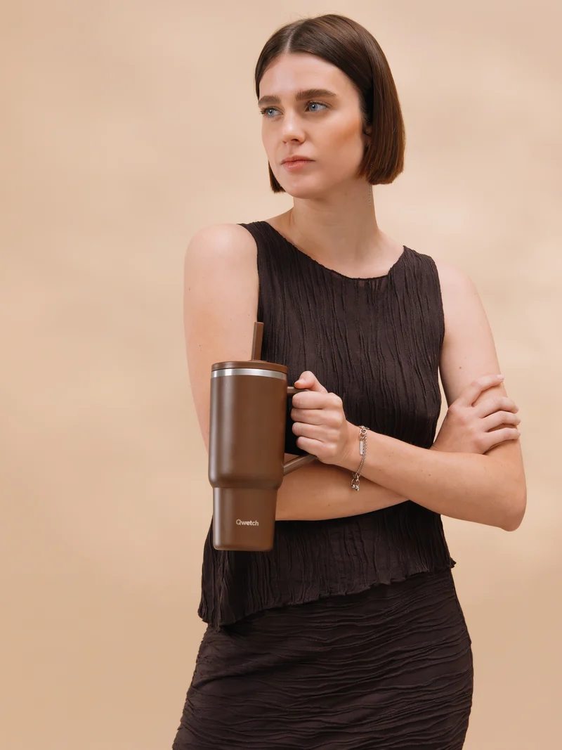 Travel Cup isotherme bouchon étanche - Matt Chocolat