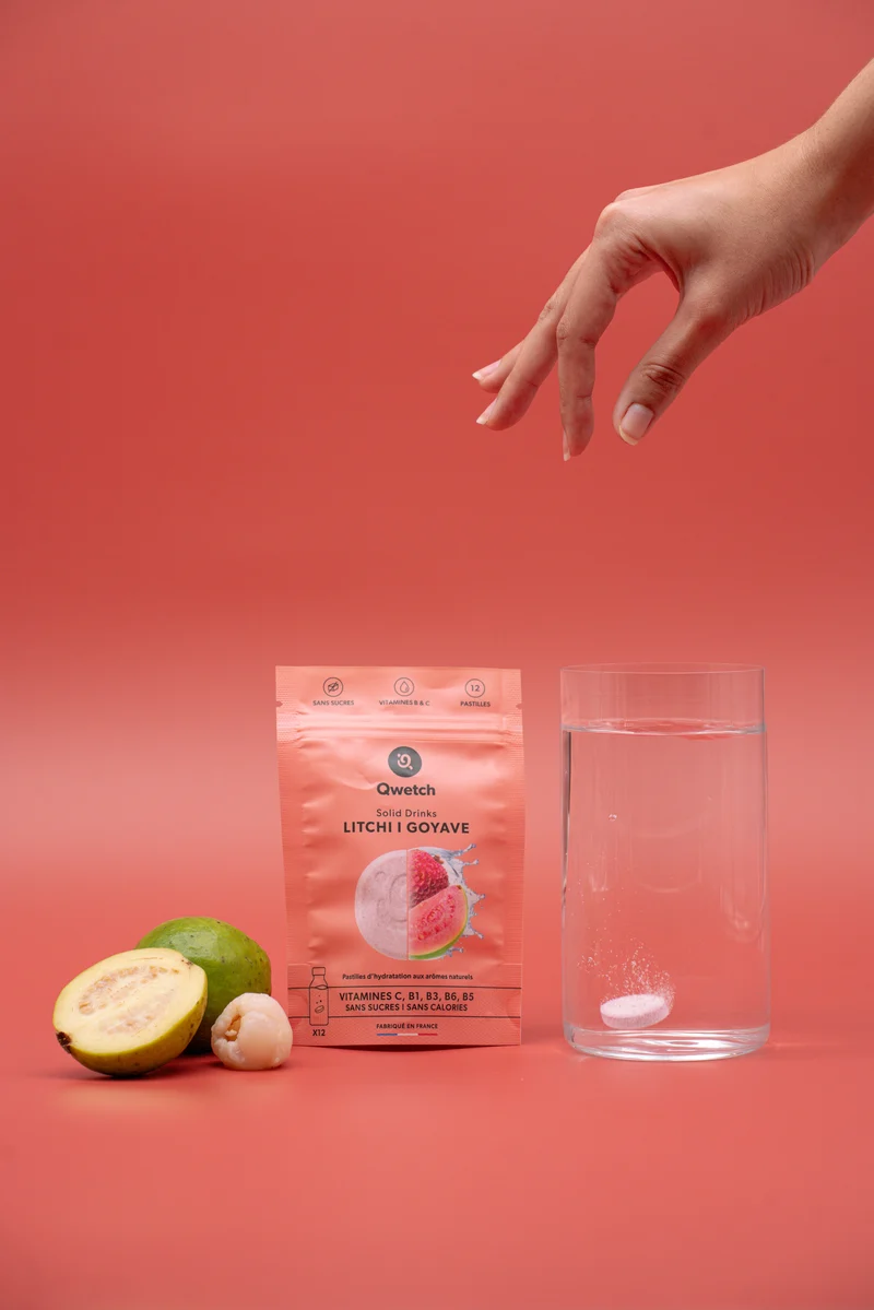Kit Solid Drinks Litchi Goyave - Travel Cup Pastel Rose