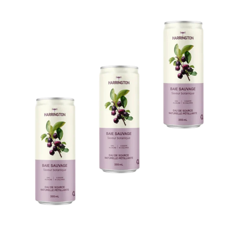 Harrington – Extrait de baie sauvage – Pack de 3 × 355 ml