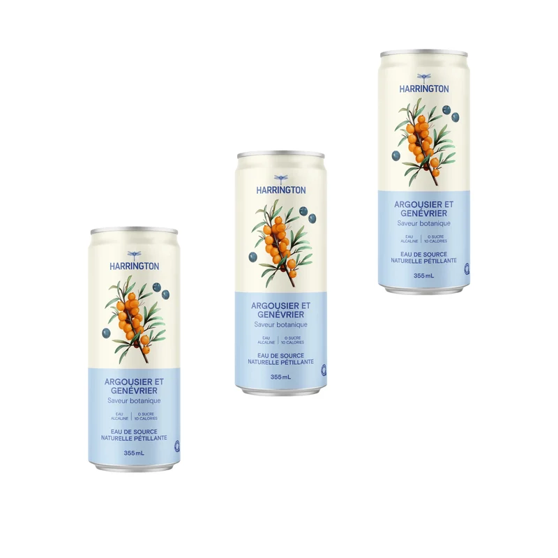 Harrington – Extrait d’argousier et genévrier – Pack de 3 × 355 ml