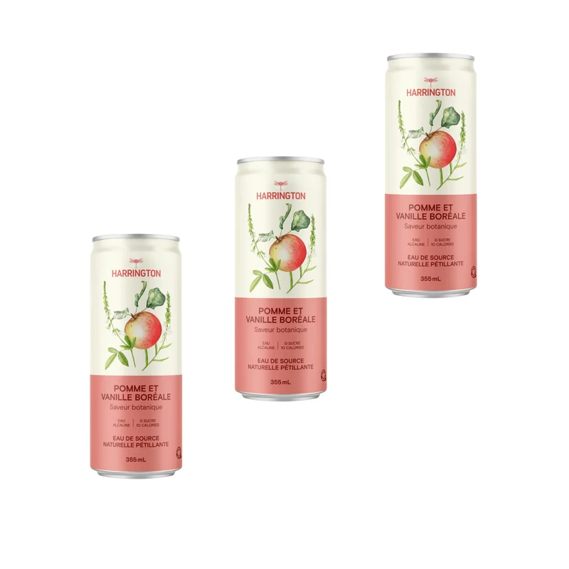 Harrington – Extrait de pomme et vanille boréale – Pack de 3 × 355 ml