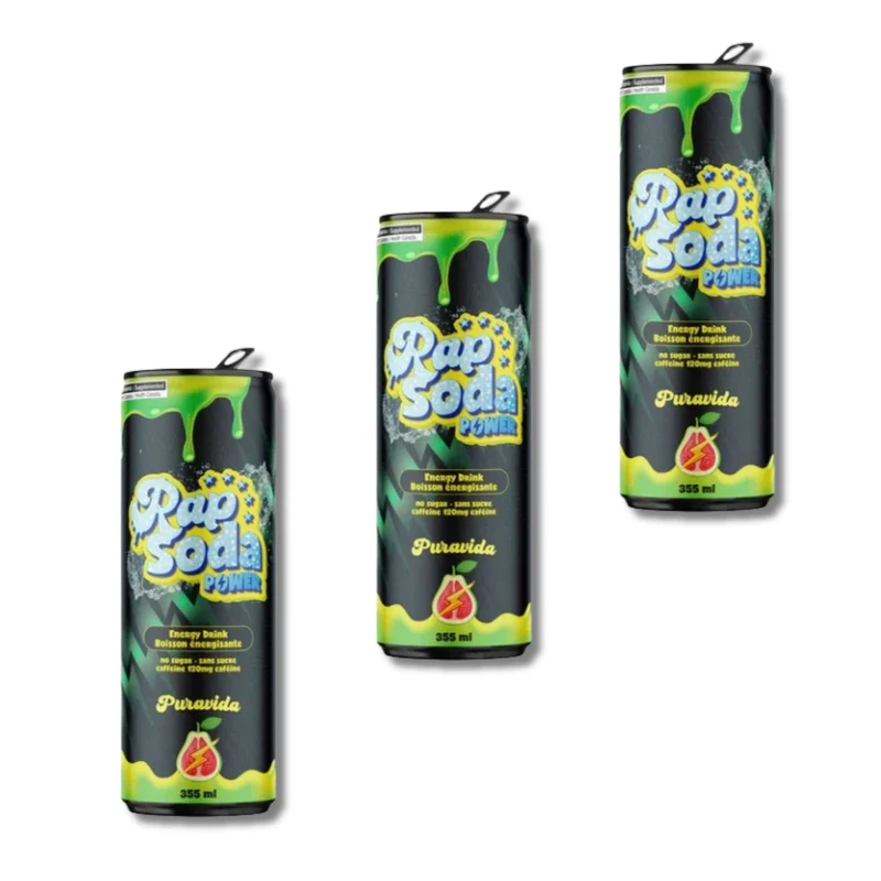 Rap Soda Power Puravida - 355ml - Pack de 3