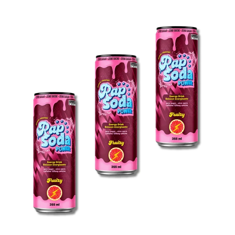 Rap Soda Power Fruizzy - 355ml - Pack de 3