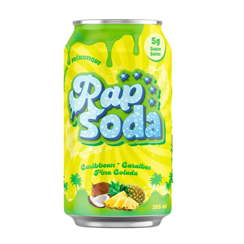 Rap Soda Pina Colada - Ananas coco - 355ml - Pack de 3