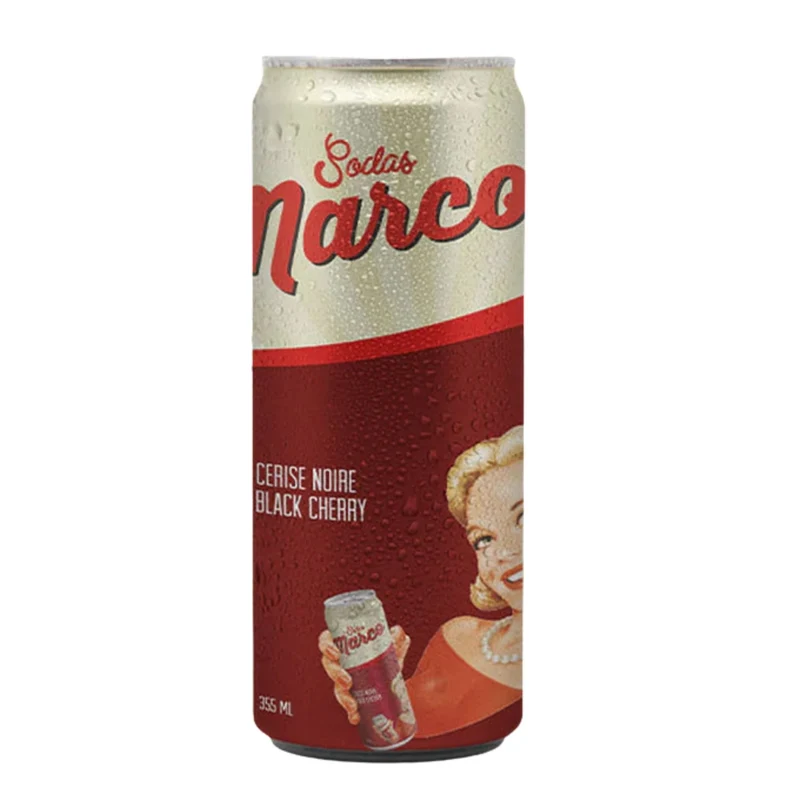 Sodas Marco - Soda cerise noire - Black cherry - Pack de 3