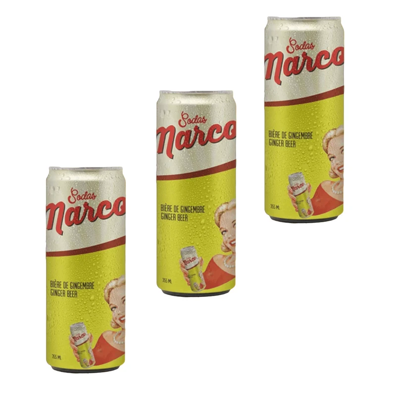 Sodas Marco - Soda gingembre - Ginger beer - Pack de 3