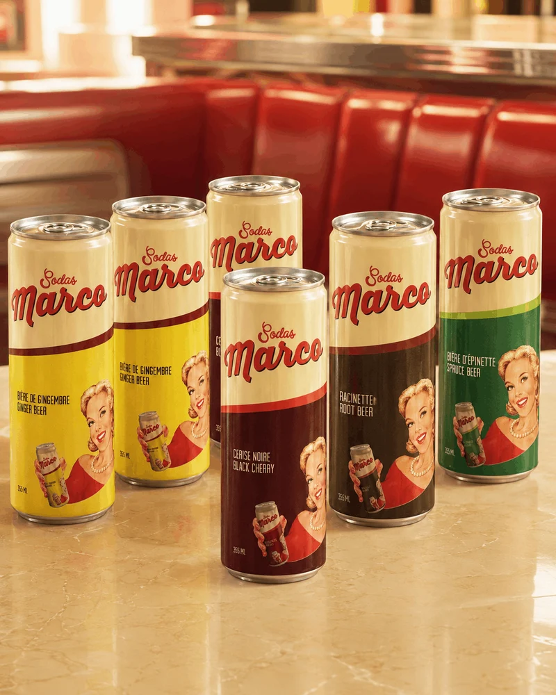 Pack Découverte Sodas Marco - sodas artisanaux du Québec - 6 x 355mL