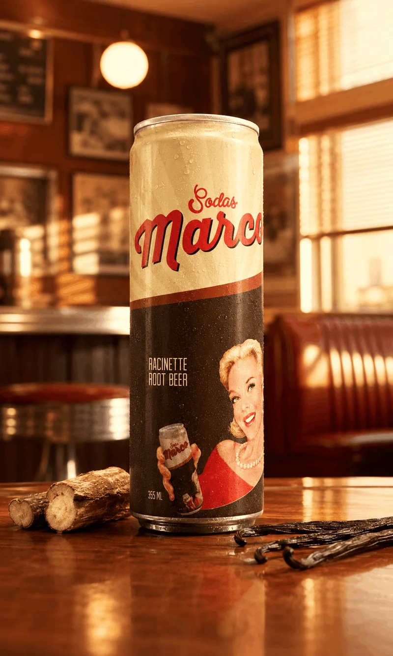 Pack Découverte Sodas Marco - sodas artisanaux du Québec - 6 x 355mL