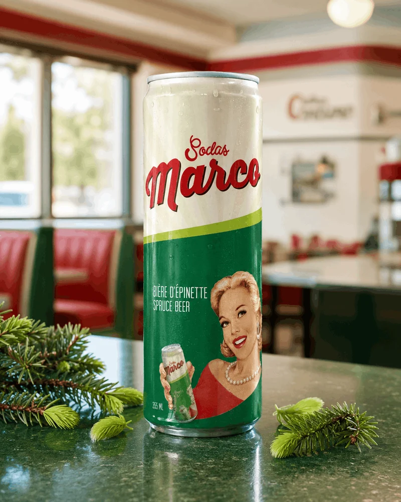 Pack Découverte Sodas Marco - sodas artisanaux du Québec - 6 x 355mL