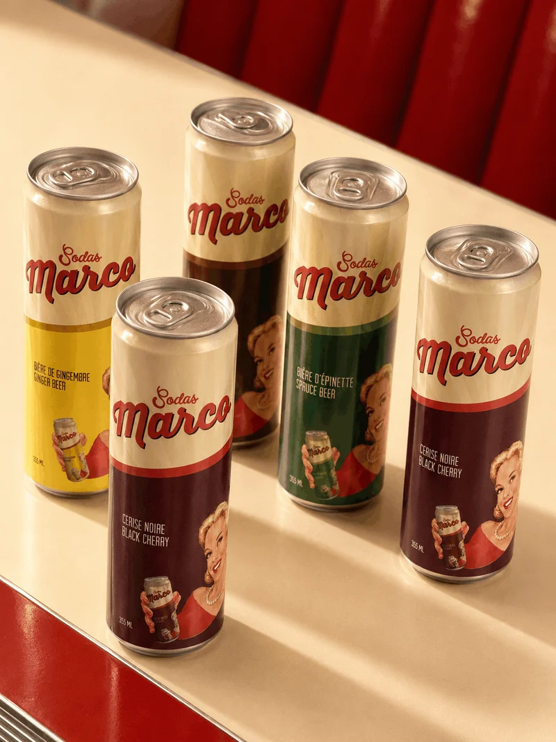 Pack Découverte Sodas Marco - sodas artisanaux du Québec - 6 x 355mL