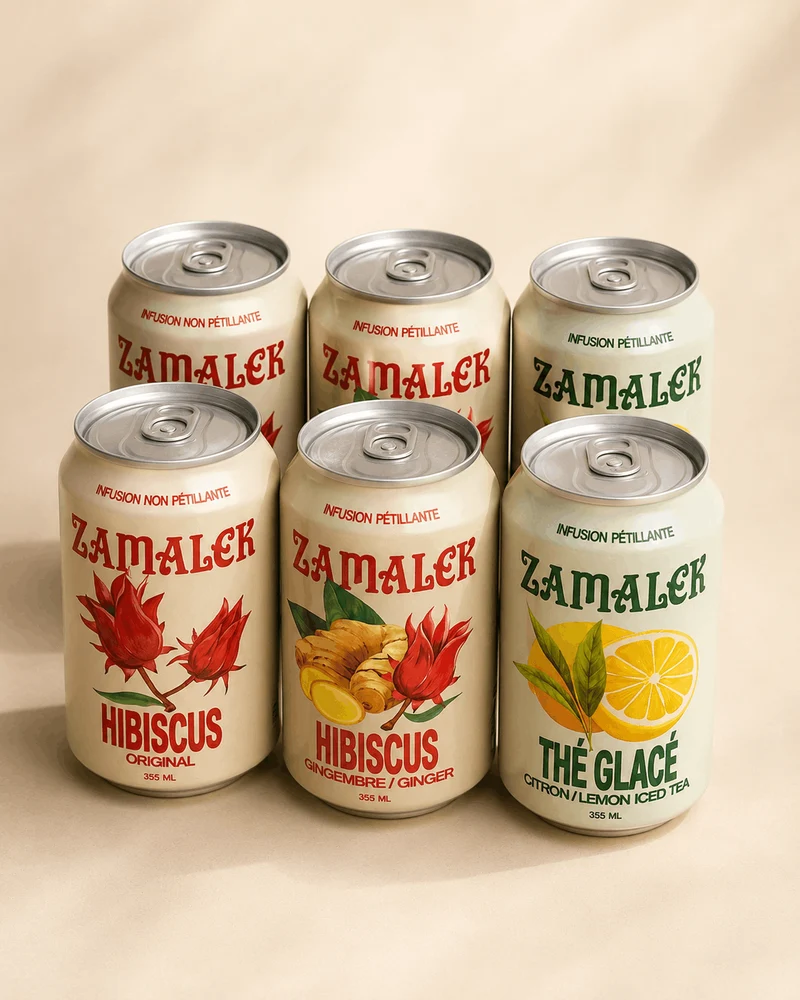 Pack Découverte Zamalek - boissons à l'hibiscus - 6 x 355mL