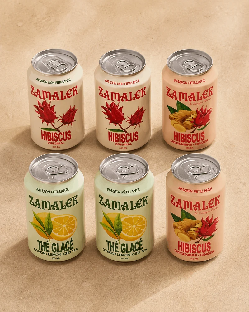 Pack Découverte Zamalek - boissons à l'hibiscus - 6 x 355mL
