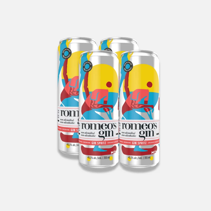 Romeo's Gin - Spritz Orange Sanguine + Rhubarbe