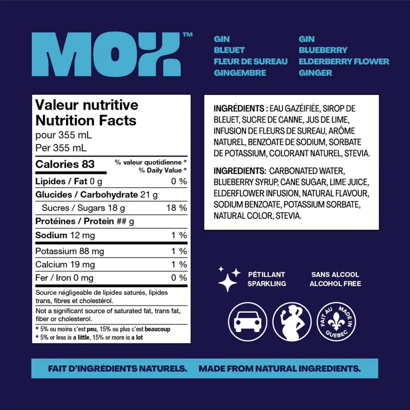 Mox 2 - Gin bleuets sureau gingembre