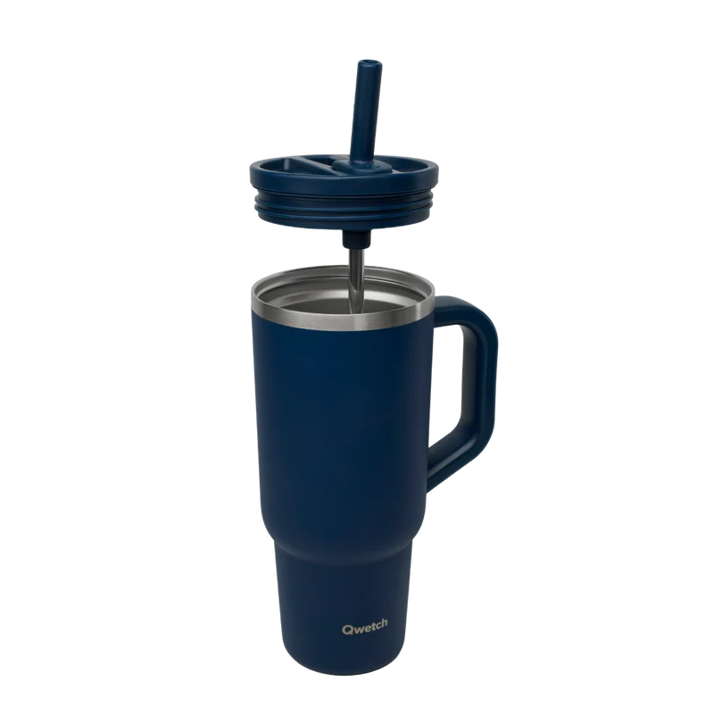 Travel Cup isotherme bouchon étanche - Matt Bleu Nuit