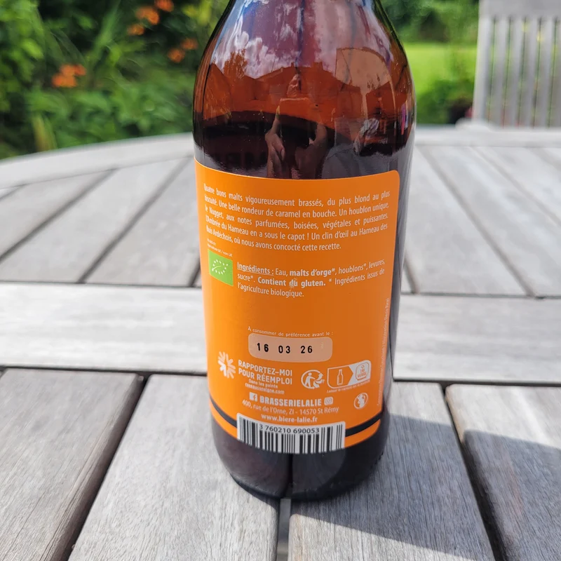 Ambrée du Hameau - Brasserie la Lie - 33cl