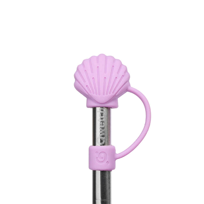Kit stickers & embout coquillage pour paille - Travel Cup Lavande