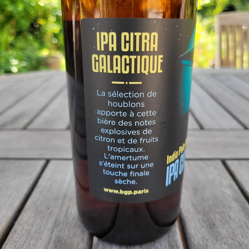 Citra Galactique - Brasserie du Grand Paris - 75cl