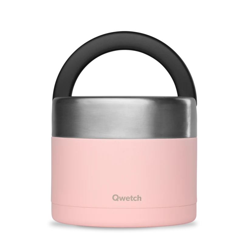 Boîte repas poignée isotherme - Pastel Rose