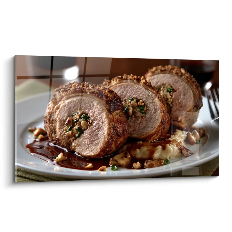 Tableau Filet mignon roulé doré et brun - Tablée gourmande - Edition Plat gastronomique