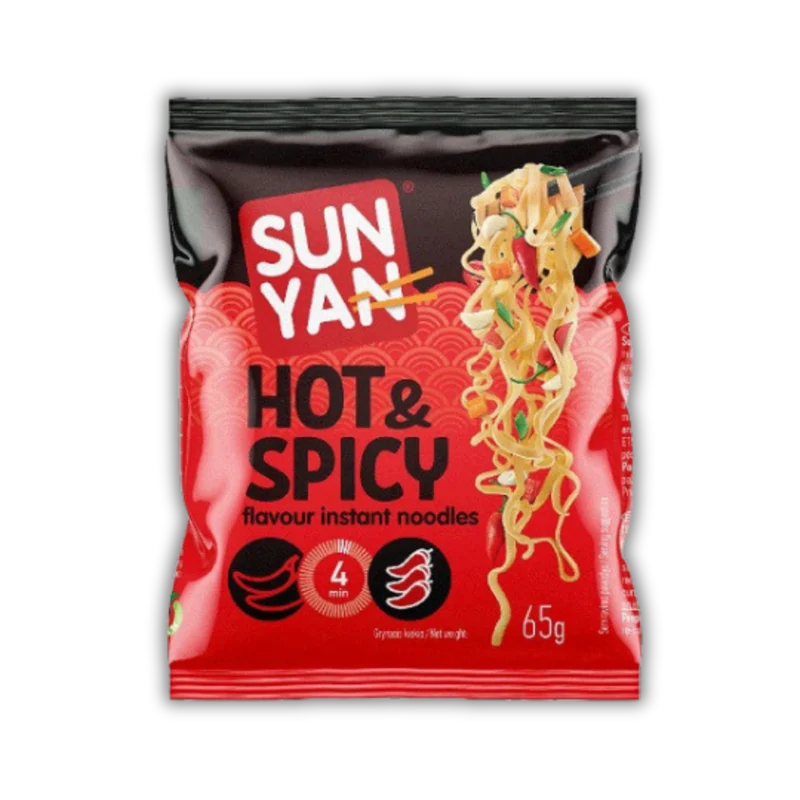 SUN YAN NOODLES HOT SPICY 65G