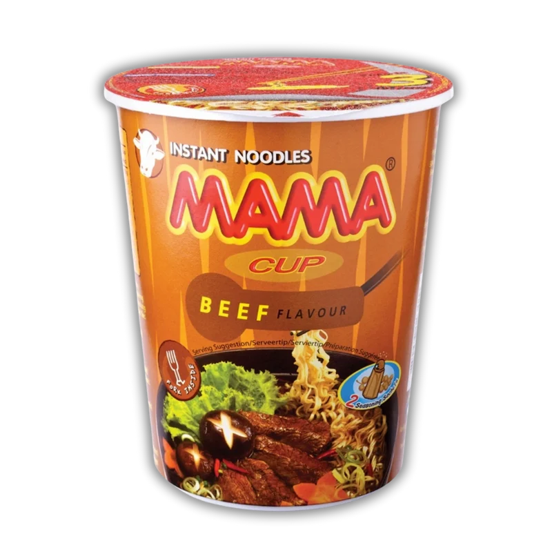 CUP NOUILLES INSTANTANEE AU BOEUF 70G MAMA