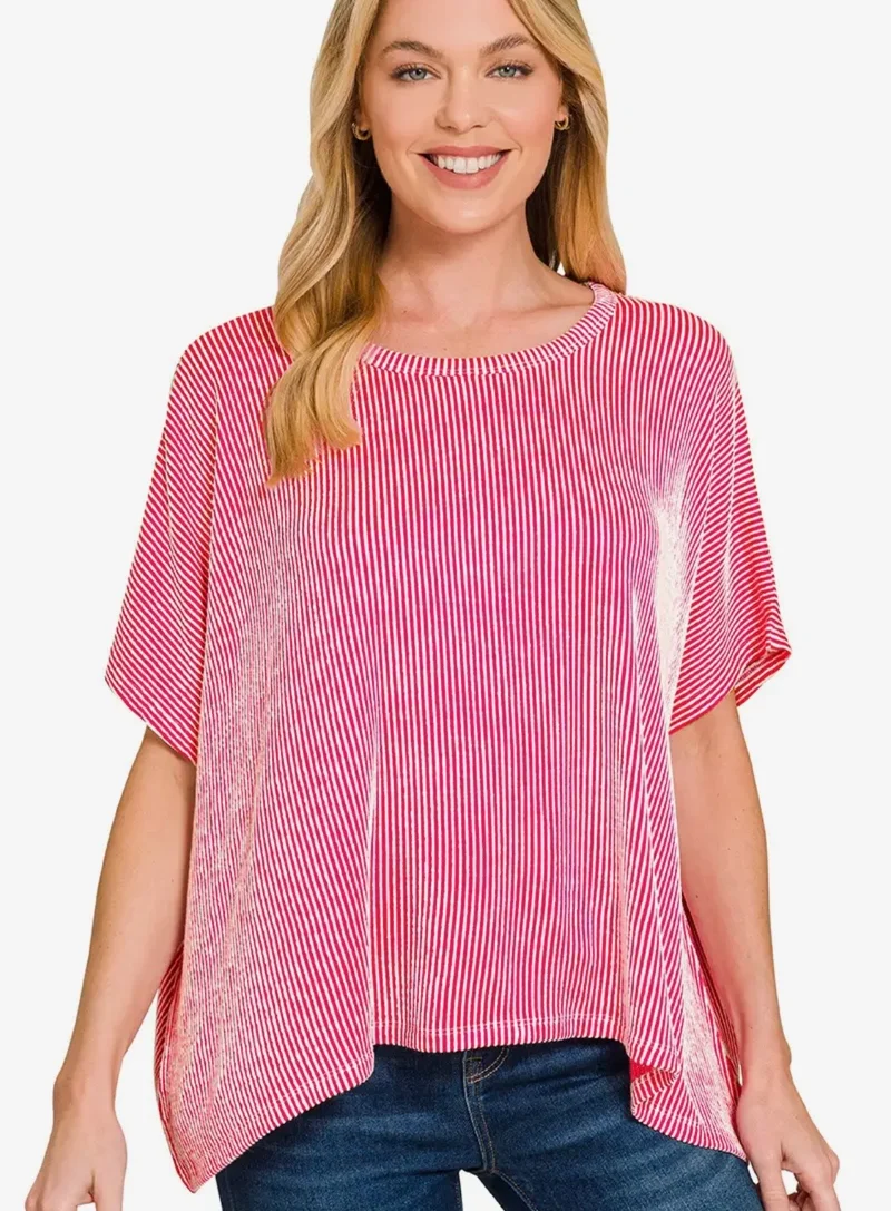 Oversized Ribbed Top