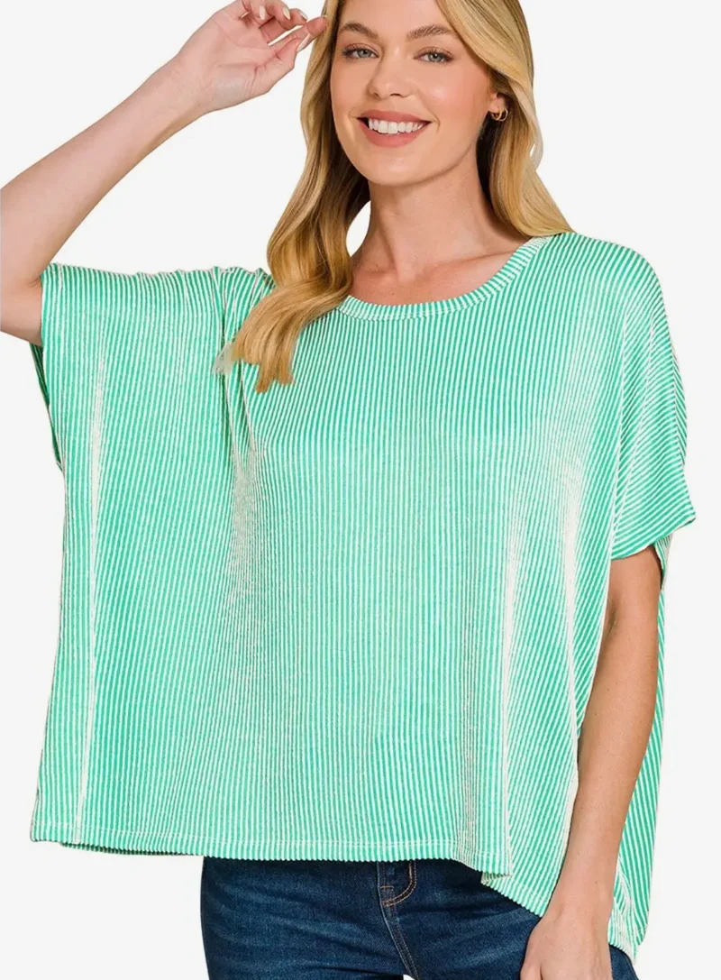 Oversized Ribbed Top