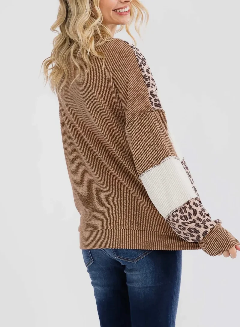 Wild Patch Ribbed Top