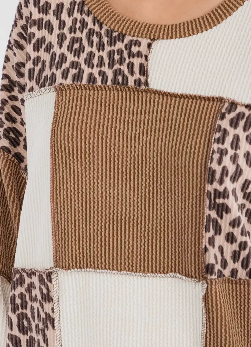 Wild Patch Ribbed Top