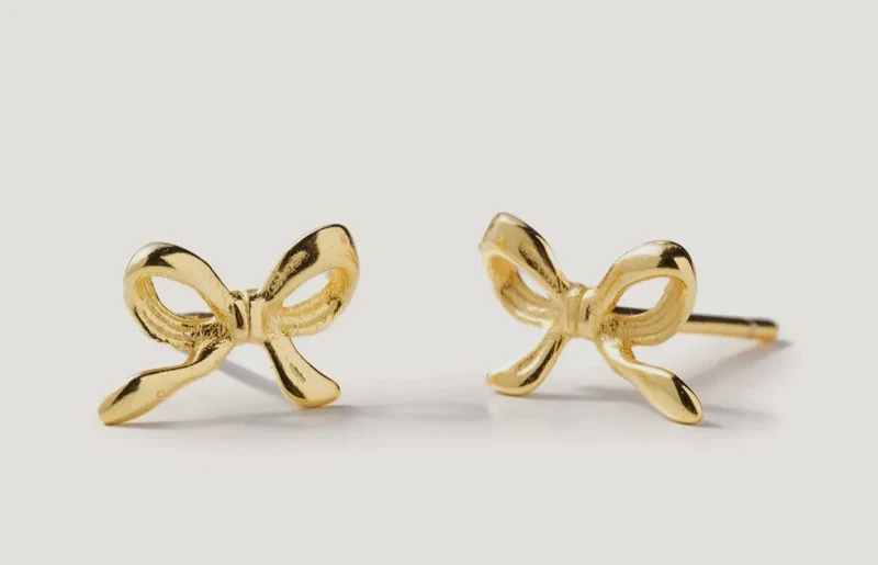 Dainty Bow Studs