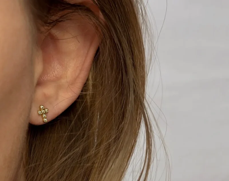 Cross Stud Earrings