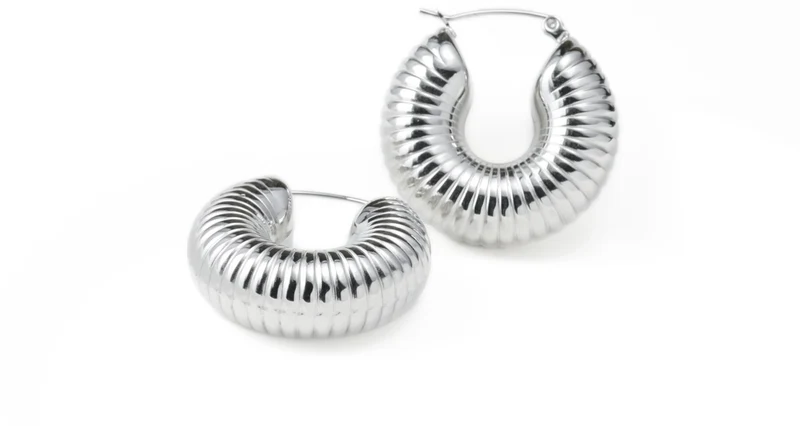 Textured Chunky Hoops