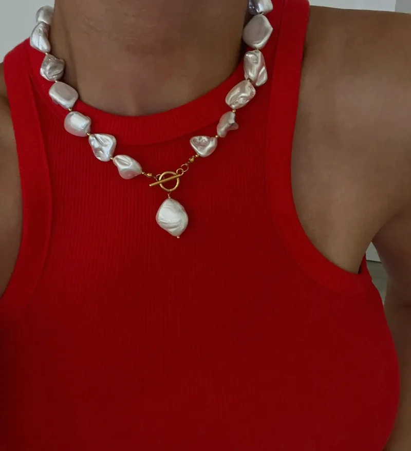 Chunky Pearl Necklace