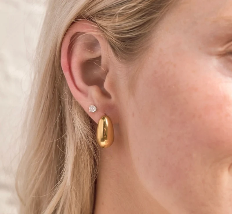 Tear Drop Hoops