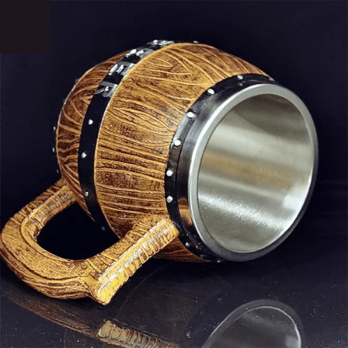 Chope à Bière en Bois