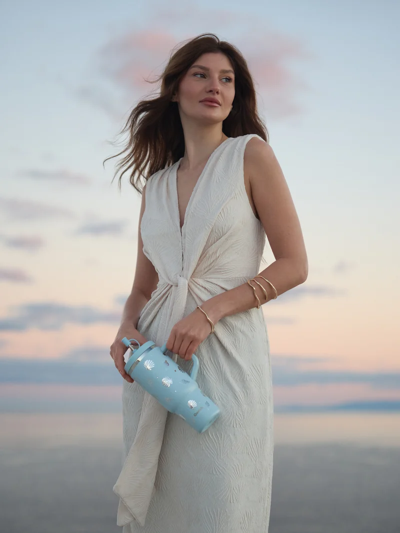 Travel Cup isotherme - Evasion Pastel Bleu