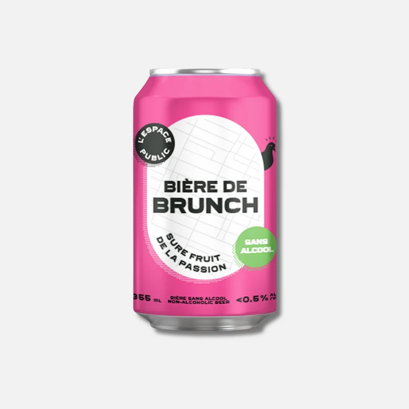 Espace Public - Bière de brunch - Sure sans alcool aux fruits de la passion