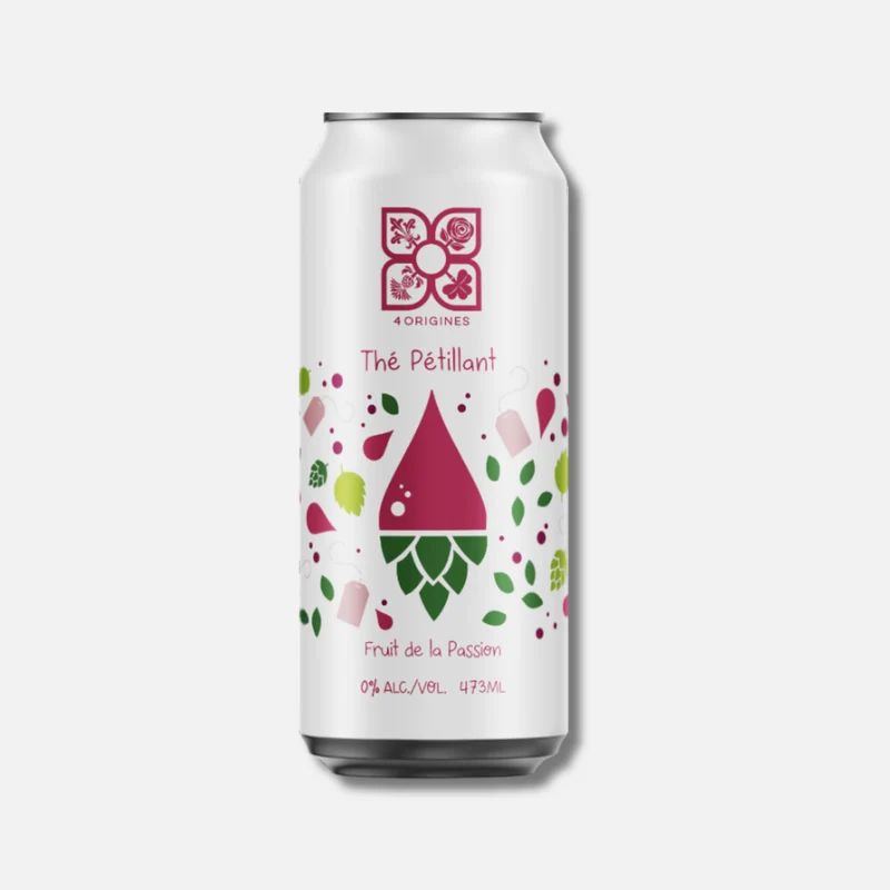 4 origines - Thé pétillant - Fruit de la passion