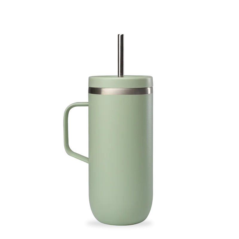 Cold Cup isotherme avec Anse - Matt Vert Tilleul