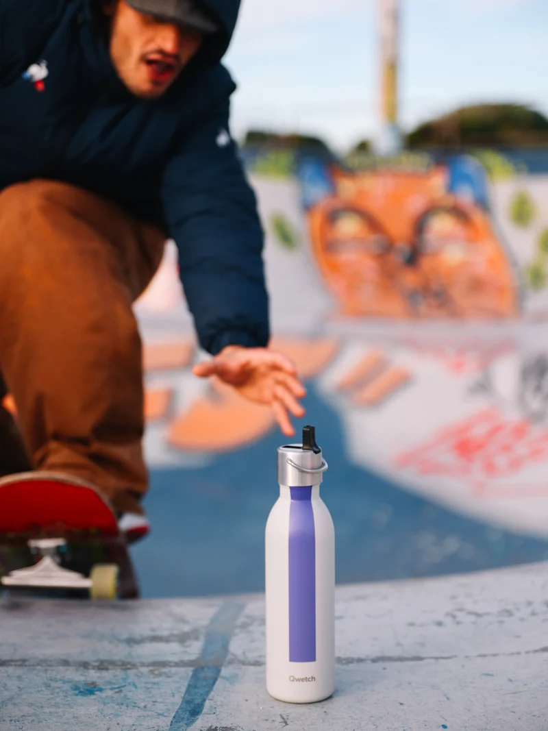 Bouteille isotherme - Série Sport Gris