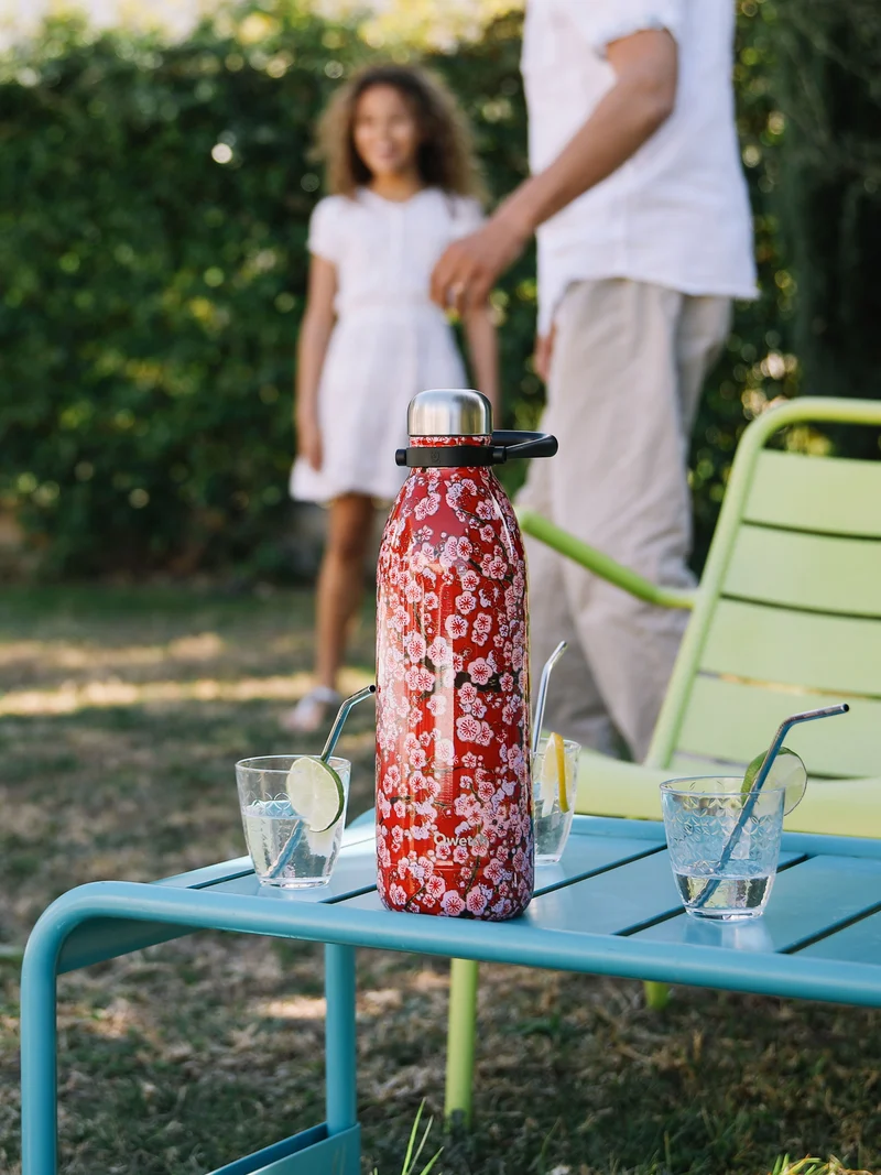 Bouteille isotherme - Titan Flowers Rouge