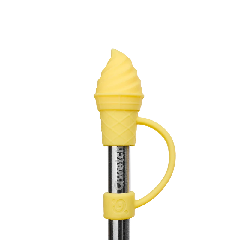 Kit stickers & embout glace pour paille - Travel Cup Citron
