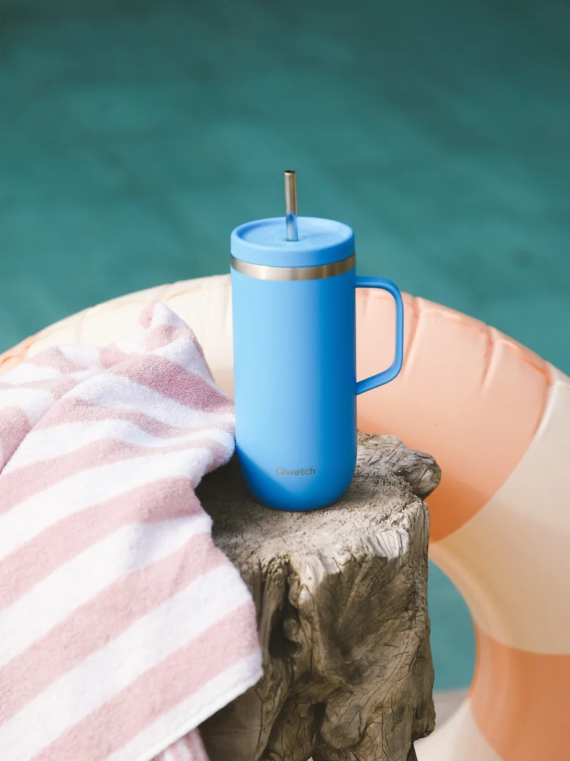 Cold Cup isotherme avec Anse - Pop Azur