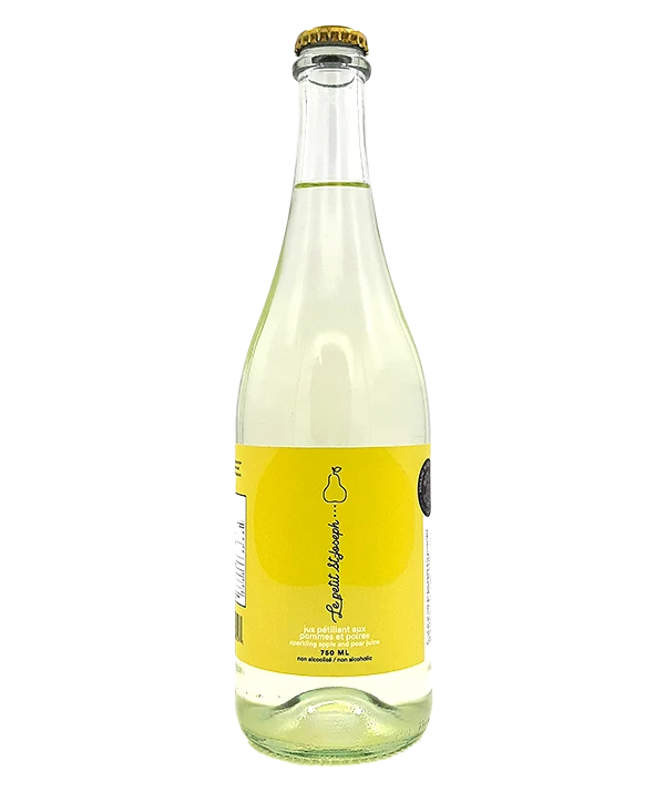 Jus pétillant aux pommes et poires
