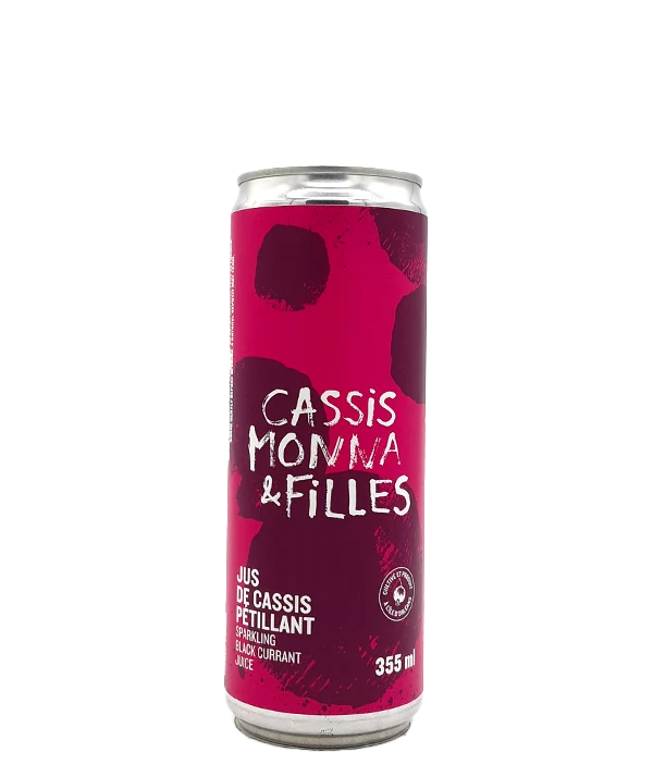 Jus de cassis pétillant